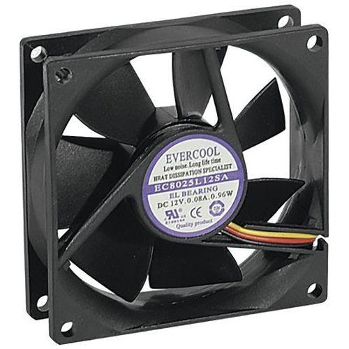 Illustration de : Ventilateur lubrifié à vie - 80x80x25