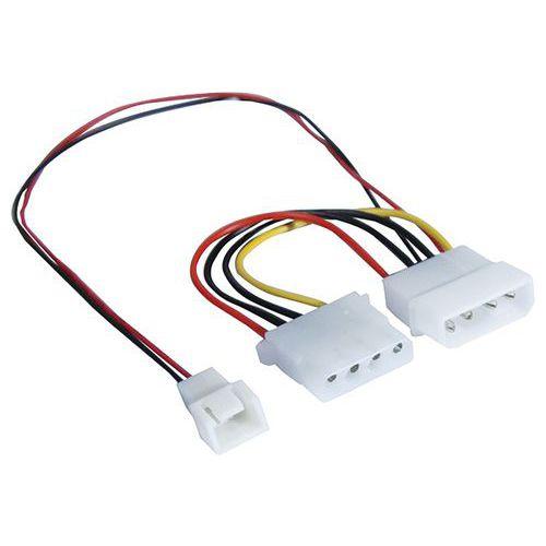 Illustration de : Adaptateur d'alimentation Molex pour ventilateur 3 broches