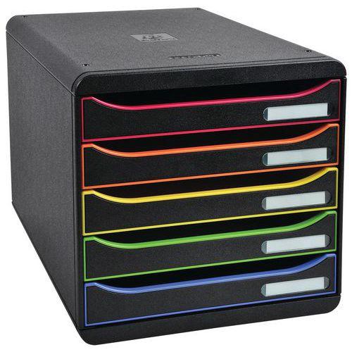 Illustration de : Caisson individuel 5 tiroirs BIG-BOX PLUS