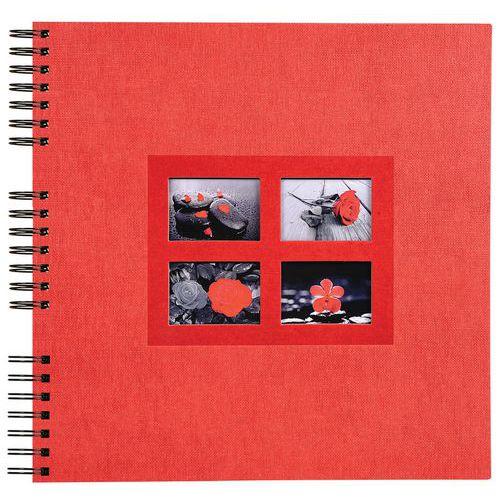 Illustration de : Album photos à spirales 60 pages noires Passion