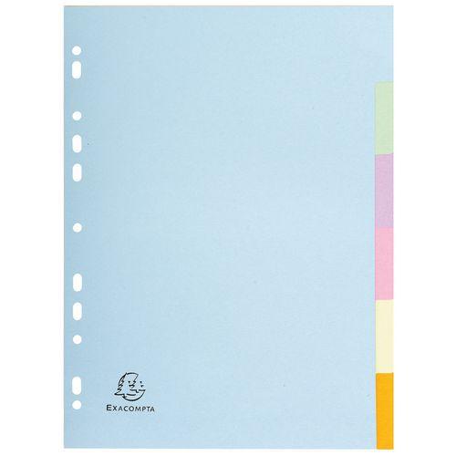 Illustration de : Intercalaires carte pastel 170g Forever