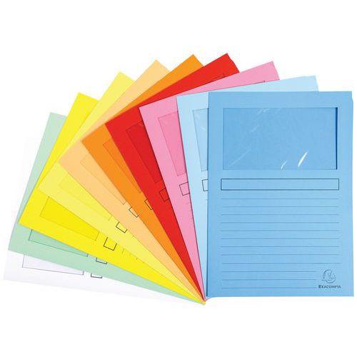 Illustration de : Chemises à fenêtre SUPER 160g/m2 - 22x31cm