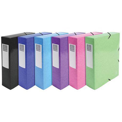 Illustration de : Boite de classement Dos 80mm Iderama - A4