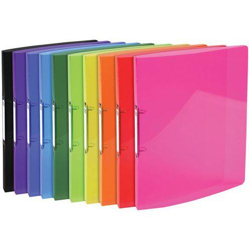 Illustration de : Classeur 2 anneaux 15mm Iderama polypropylène 5/10e - A4