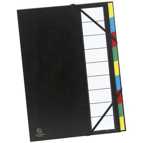 Illustration de : Trieur rigide ordonator dos extensible 9 compartiments