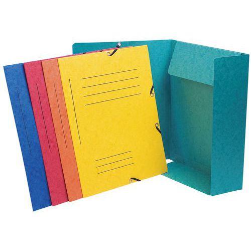 Illustration de : Chemise à élastique Imprimée 3 rabats carte lustrée - A4