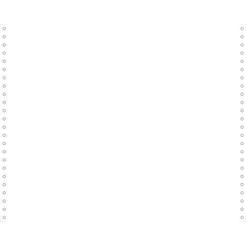 Illustration de : Feuilles listing blanc 380x12 1pli bandes détachables 70g