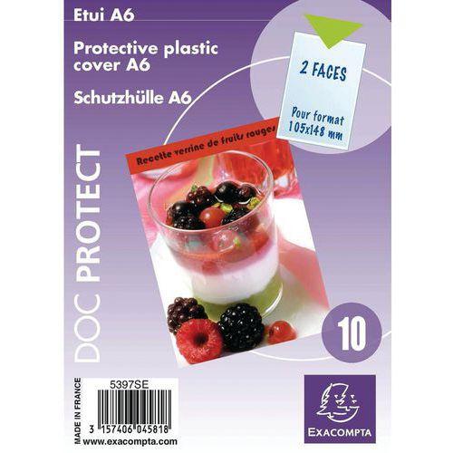 Illustration de : Etuis de protection simple PVC lisse 20/100e - A6