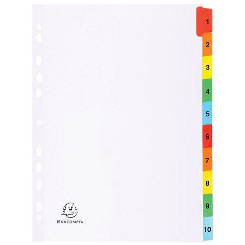 Illustration de : Intercalaires imprimés numériques carte blanche 160g