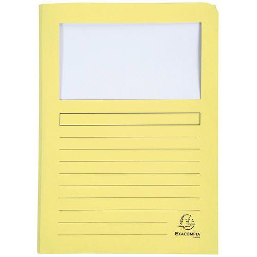 Illustration de : Chemises à fenêtre SUPER 160g/m2 - 22x31cm