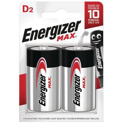 Illustration de : Pile Max D - Lot de 2 - Energizer