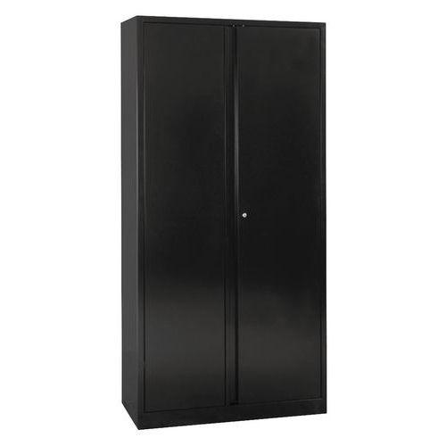 Illustration de : Armoire haute à portes battantes à monter - Largeur 100 cm - Manutan Expert
