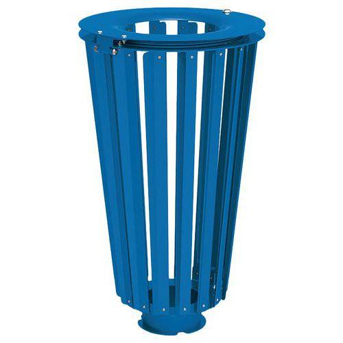 Illustration de : Poubelle Lofoten 80 L acier galva - Procity