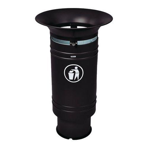 Illustration de : Poubelle Borne Cévennes 60 litres - Procity