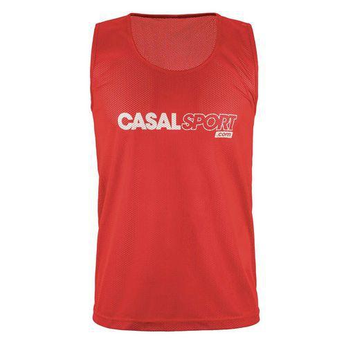 Illustration de : Chasuble Essentielle rouge - Casal Sport