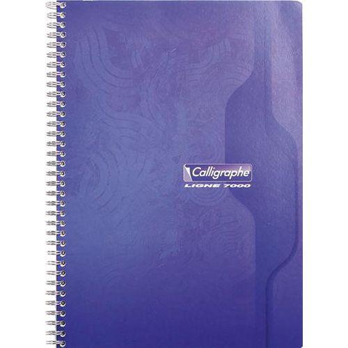 Illustration de : Cahier reliure hélicoïdale A4 100 pages seyes 70g