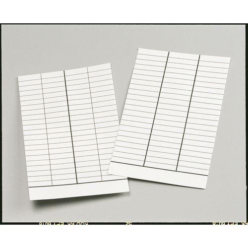 Illustration de : Fiche bibliothèque 'A retourner'3 colonnes 75 x 125 mm