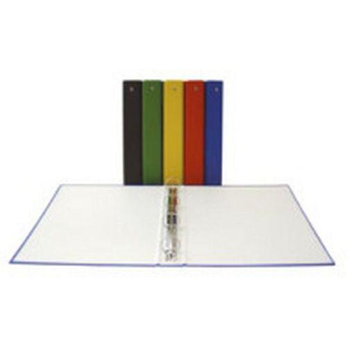 Illustration de : Classeur A4 couverture plastique 4 anneaux dos 40 mm - Purple