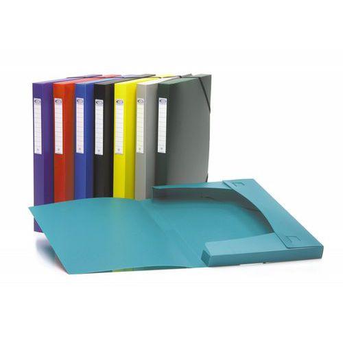 Illustration de : Chemise box polypropylène 7/10e 25x32 cm dos 25mm - Purple