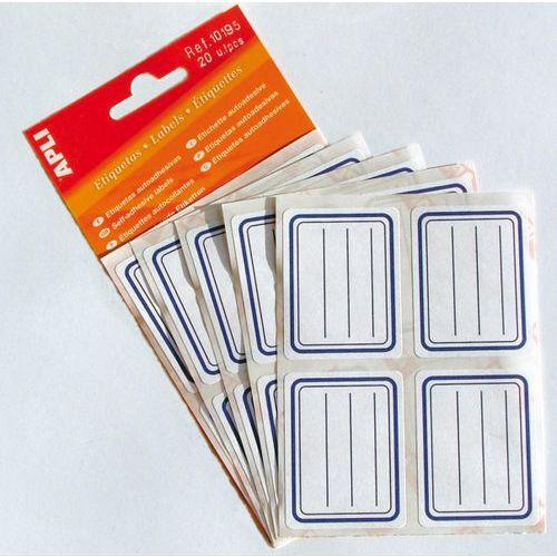 Illustration de : Etui 20 étiquettes scolaires adhésives écolier 38x50 mm - Apli