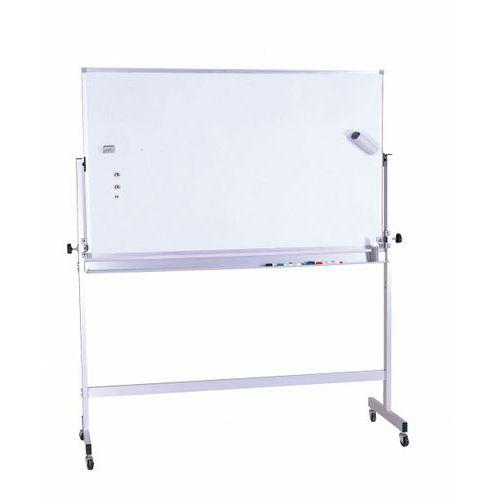Illustration de : Tableau magnétique blanc double face format 90 x 120 cm
