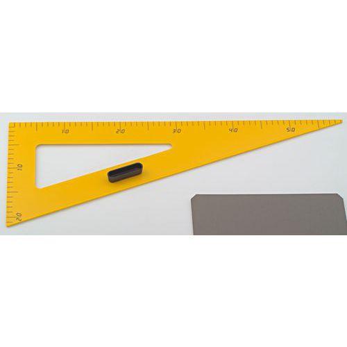 Illustration de : Equerre tableau plastique 60 cm - Purple