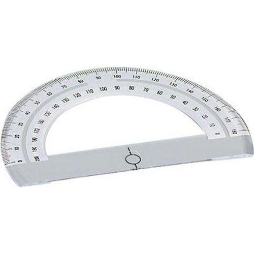 Illustration de : Rapporteur cristal plastique en degrés 12 cm - Purple