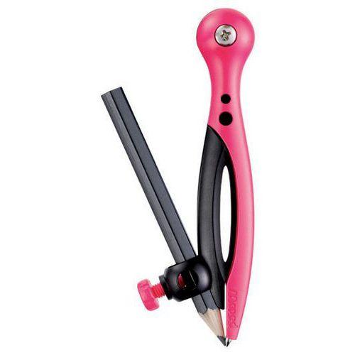 Illustration de : Compas à canon bague plastique - Maped