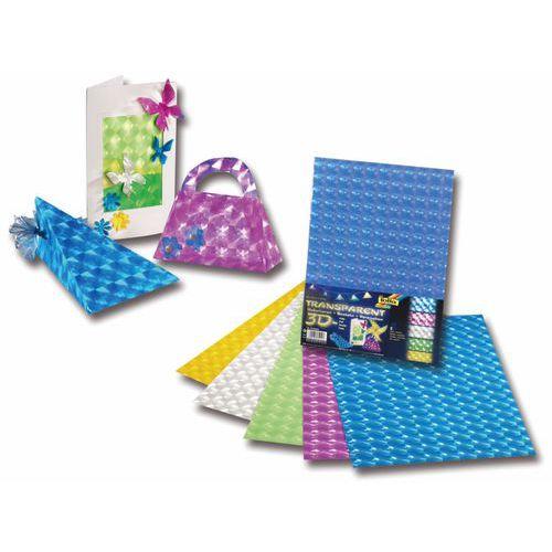 Illustration de : Pochette 5 feuilles 22 x 33 cm couleurs assorties - Folia