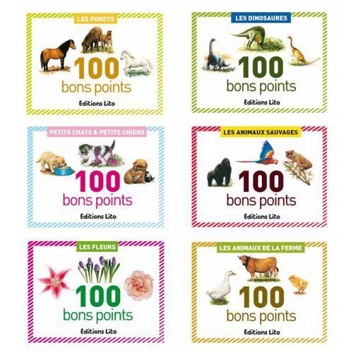 Illustration de : Série de 5 boîtes 100 bons points assortis