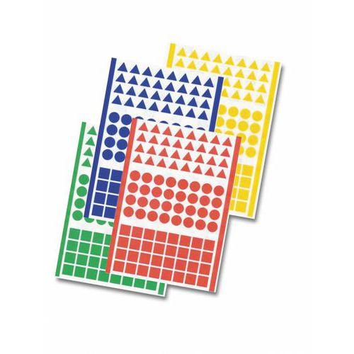Illustration de : Assortiment de 1920 gommettes géantes géométriques - Apli Kids