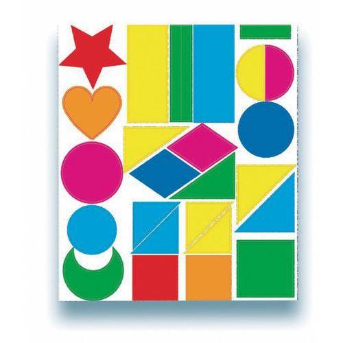 Illustration de : Pochette 416 gommettes géantes couleurs fluo - Apli Kids