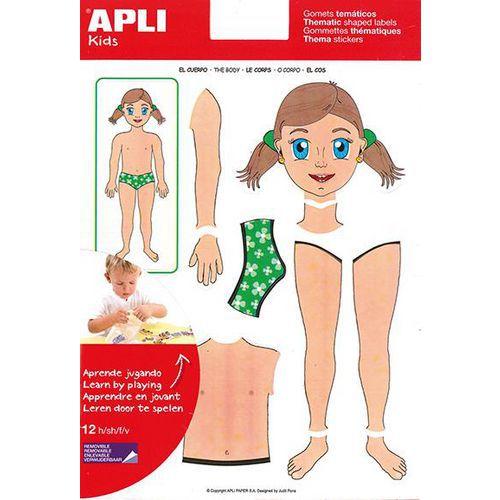 Illustration de : Gommettes à thèmes repositionnables - Apli Kids