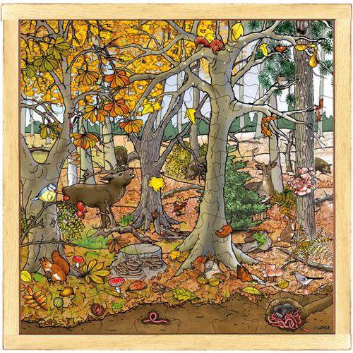 Illustration de : Puzzle forêt en automne - Rolf
