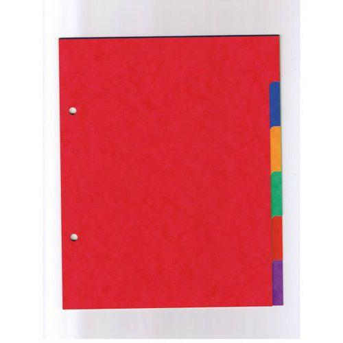 Illustration de : Jeu 6 intercalaires plastique 17x22 couleurs assorties - Purple