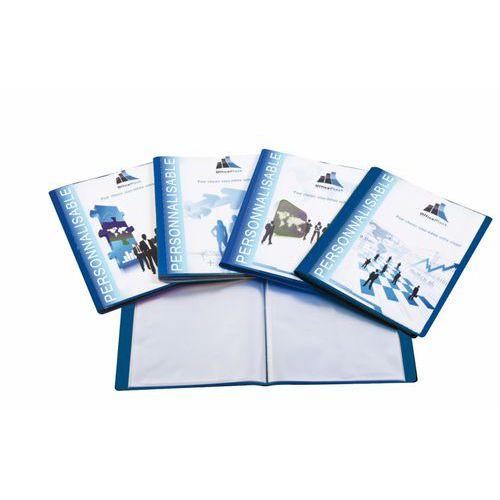 Illustration de : Reliure plastique personnalisable 20 volets transparents - Purple