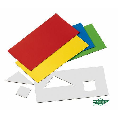 Illustration de : Pochette de 5 feuilles magnétiques à découper 10 x 20 cm - Faibo