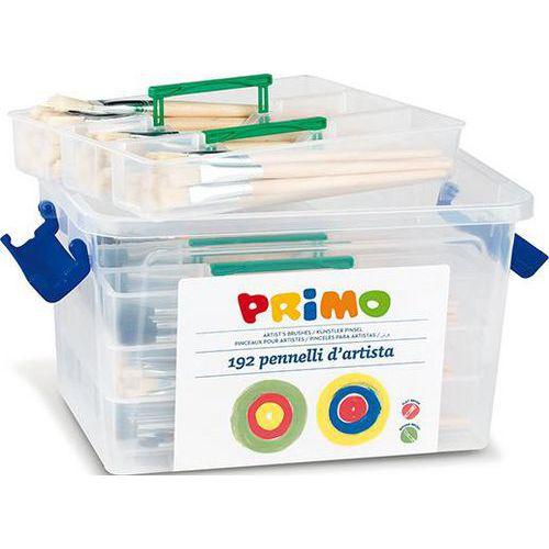 Illustration de : Schoolbox de 192 pinceaux - Primo