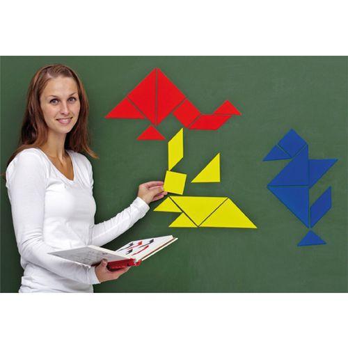 Illustration de : Lot 3 tangrams magnétiques