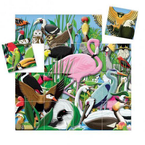 Illustration de : Puzzle magnétique 'oiseaux' 16 pièces