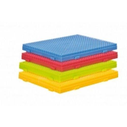Illustration de : Set 4 bases pour jeu de constructions blocs à picots