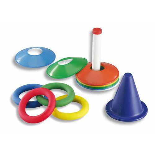 Illustration de : Lot de 12 anneaux tennis