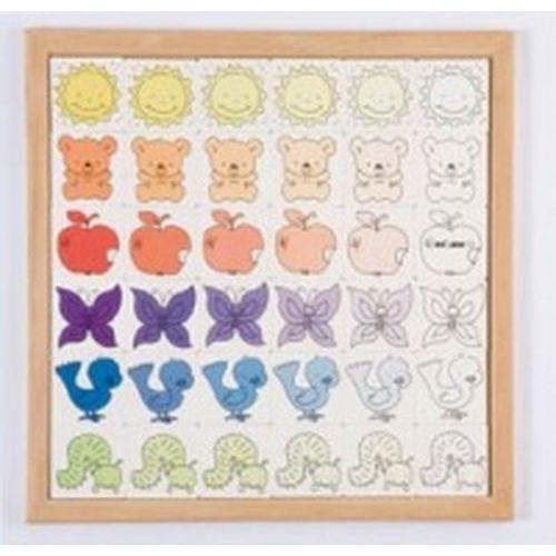 Illustration de : Les suites logiques les nuances de couleur - Educo