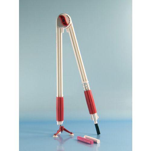 Illustration de : Compas plastique à 3 pieds rotatifs - Wissner