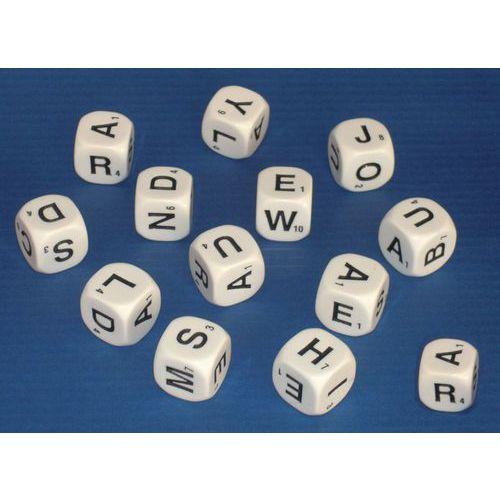 Illustration de : Lot 13 dés éducatifs lettres