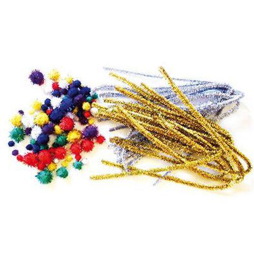 Illustration de : Atelier chenilles étincelantes + pompons