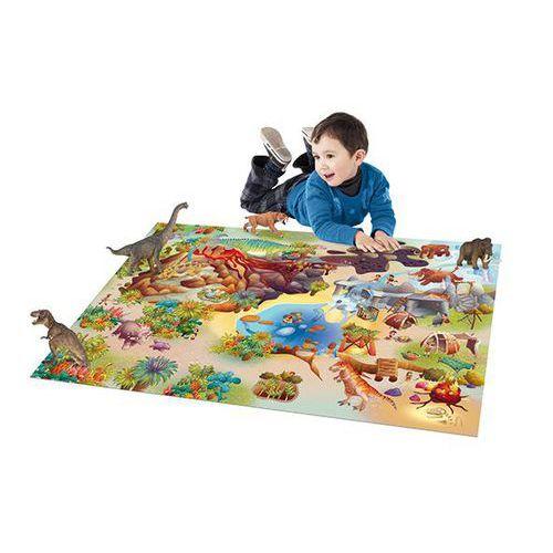 Illustration de : Tapis de jeux la préhistoire