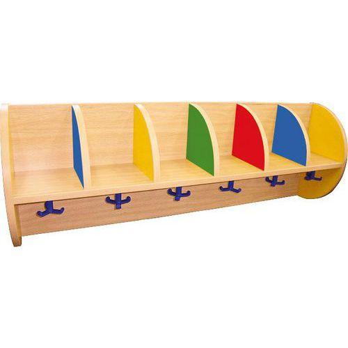 Illustration de : Porte-manteaux 6 cases