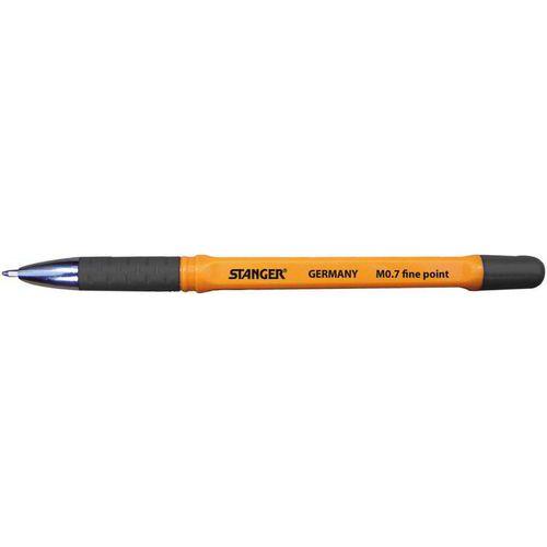 Illustration de : Stylo bille grip pointe fine 0.7 mm corps orange