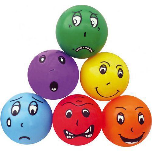 Illustration de : Lot de 6 balles émotions